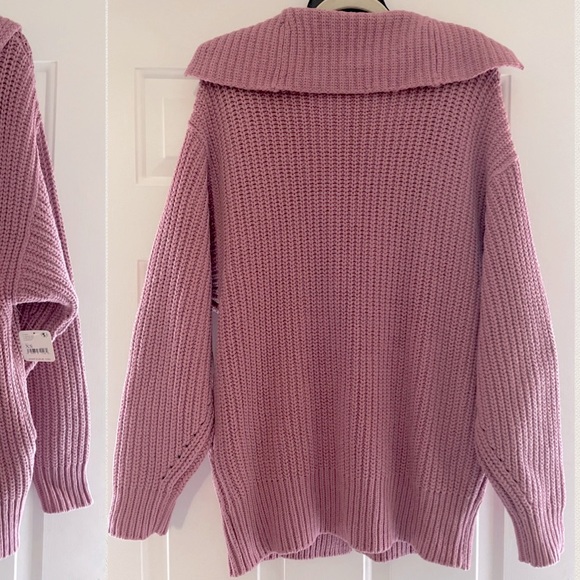 FREE PEOPLE Swim Too Deep Cardigan NWT Sz XS Smoked Pink - Picture 6 of 16